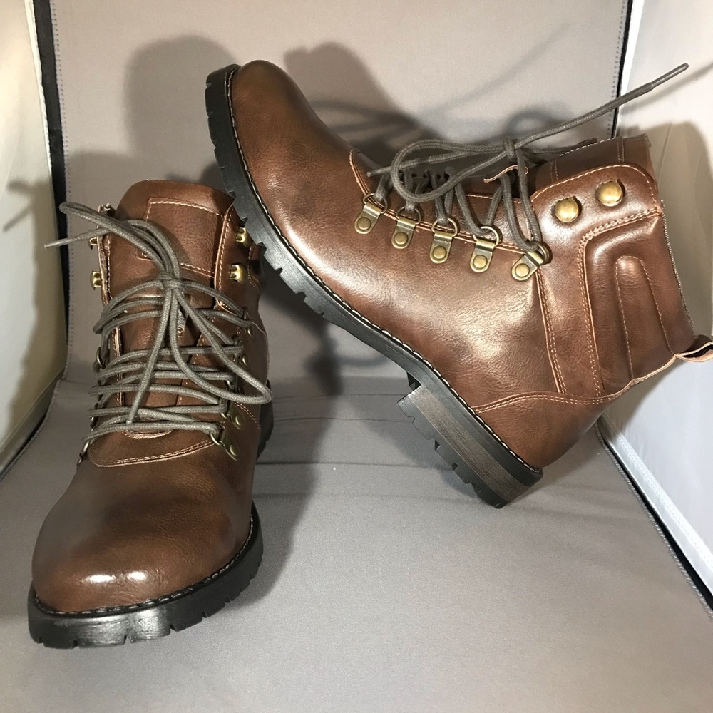 Faux Leather Boots